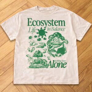 WHITE - Ecosystem Life In Balance Nature Graphic T-Shirt Unisex Gildan